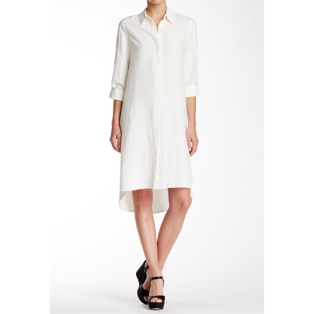 alice + olivia Zoe Mini Collar Button Down Dress